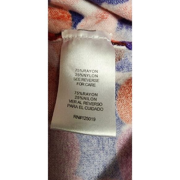 Joseph A Boat Neck Colorblock Sweater Multicolor Dots XL - Picture 8 of 10